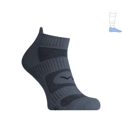 Трекинговые носки Protector LowLight летние темно-серые M 40-43