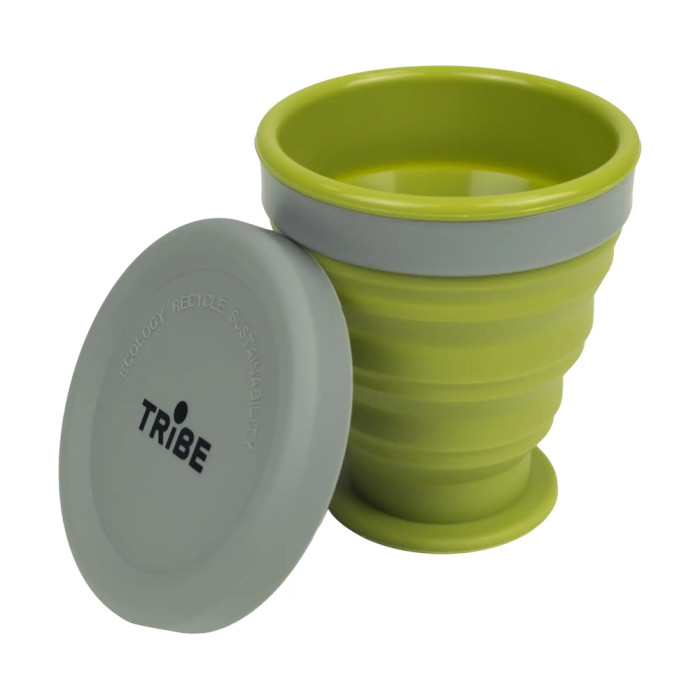 Стакан складной силиконовый Tribe 200 мл T-FF-0001, olive  