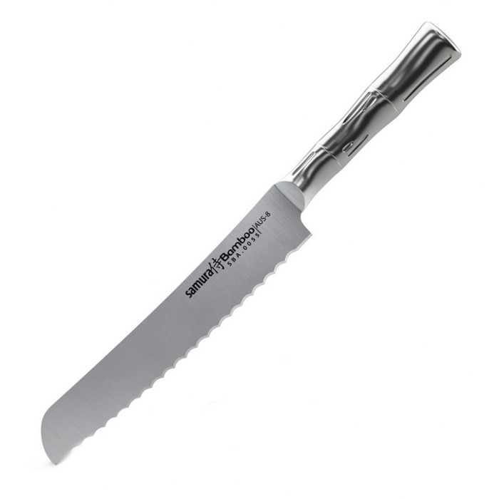 Нож кухонный Samura Bamboo для хлеба, 200 мм, SBA-0055  