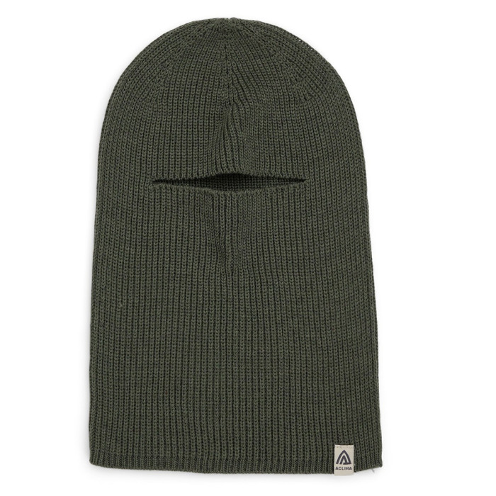 Балаклава-шапка Aclima Flat Knit Balaclava Hat Olive Night OneSize  