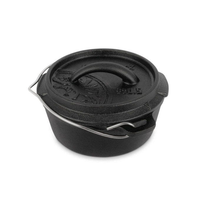 Казан-жаровня чугунная Petromax Dutch Oven ft0.5 плоское дно 0,6 л 