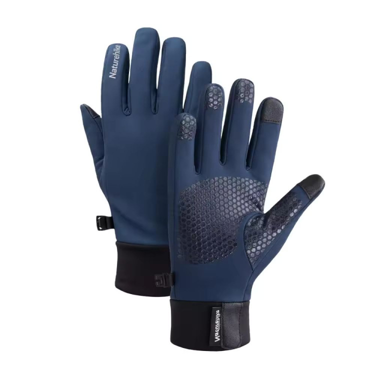 Перчатки влагозащитные Naturehike NH19S005-T, размер XL, темно-голубые 