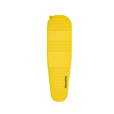 Матрас туристический надувной одноместный Naturehike CNK2550WS033, 183x53x3.5 см, желтый, овальный