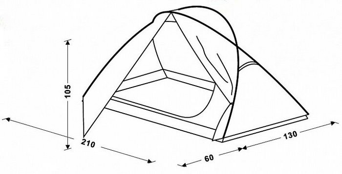 Палатка KingCamp Peak (KT3045) Green  