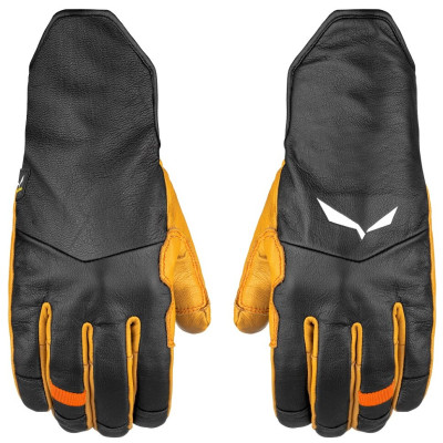 Рукавицы Salewa LEATHER WOOL GLOVES - желтые, L