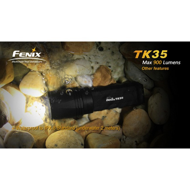 Тактический фонарь Fenix TK35, черный, Cree XM-L2 U2 LED  