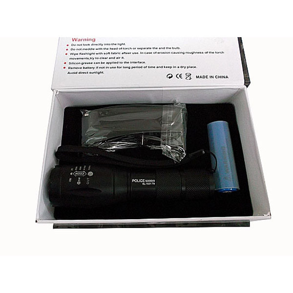 Карманный фонарь Police 1831/103 T6, серый XM-L,3xAAA  