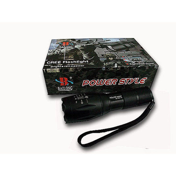 Карманный фонарь Police 1831/103 T6, серый XM-L,3xAAA  