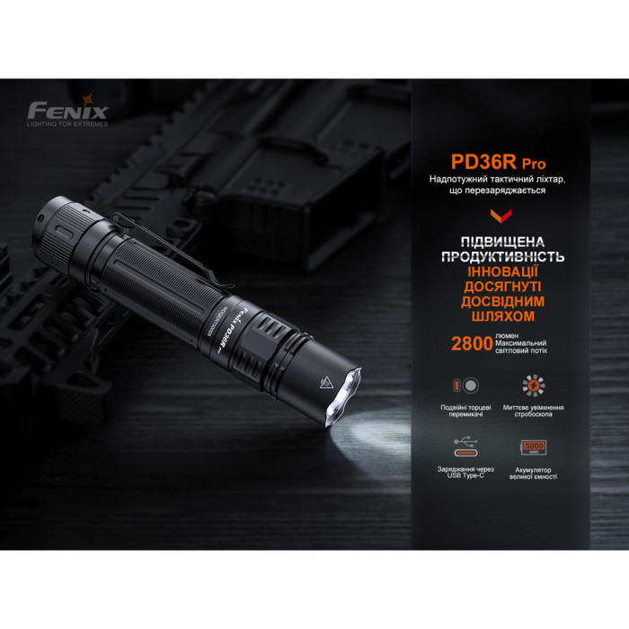 Фонарь ручной Fenix PD36R Pro  