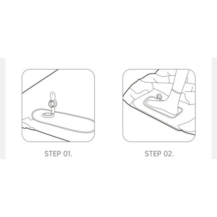 Матрас надувной одинарный Naturehike CNK2550WS019, 65 мм, со встроенной помпой, зеленый  