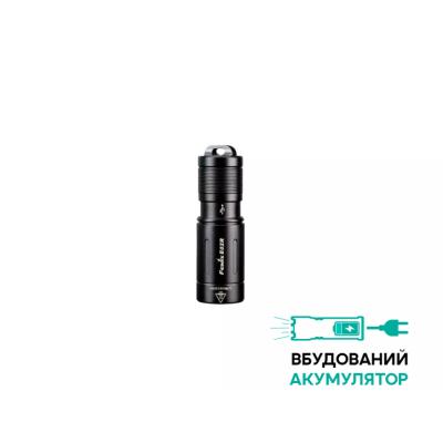 Фонарь ручной Fenix ​​E02R черный (открытая/ поврежденная упаковка)