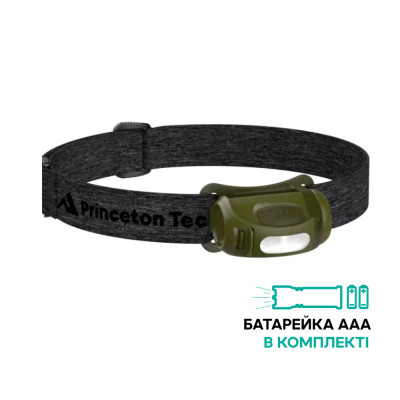 Фонарь налобный Princeton Tec Refuel, 300 Lumens green / dark green