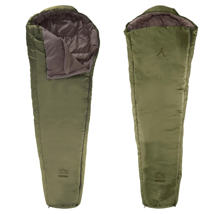 Спальный мешок Grand Canyon Fairbanks 205 -4°C Capulet Olive Left (340021)  