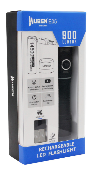 Карманный фонарь Wuben E05, XPL, 900 лм  