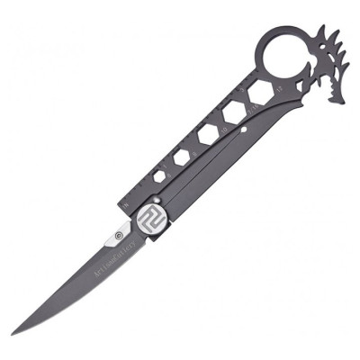 Нож Artisan Dragon Grey AUS-8, Steel Handle