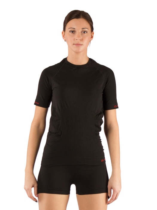 Футболка женская Lasting Alba, черная, L/XL  