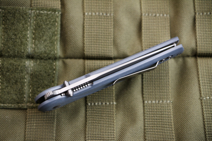 Нож Kizlyar Supreme Biker-X серый титан, сталь AUS8  