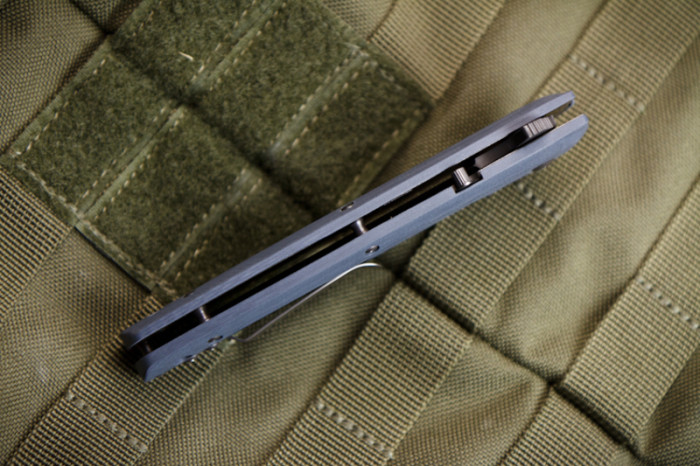 Нож Kizlyar Supreme Biker-X серый титан, сталь AUS8  