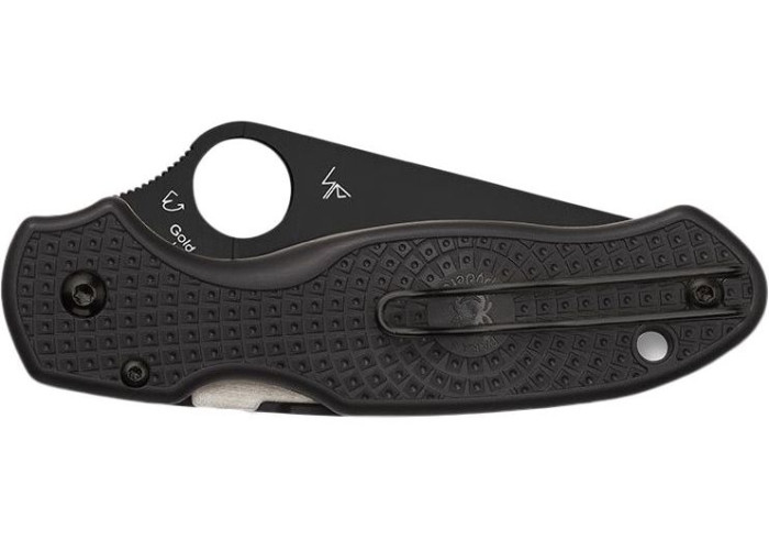 Нож Spyderco Para 3 Black Blade FRN серрейтор (С223SBBK)  