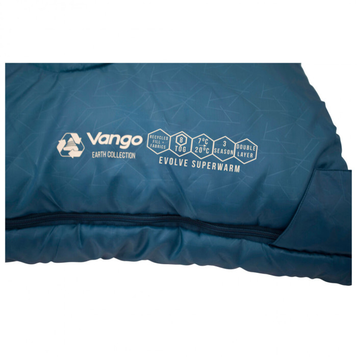Спальный мешок Vango Evolve Superwarm Double/+2°C Moroccan Blue Twin (SBREVOLVEM23S68)  