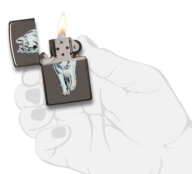 Зажигалка Zippo 150 Wolf Black Ice 769  