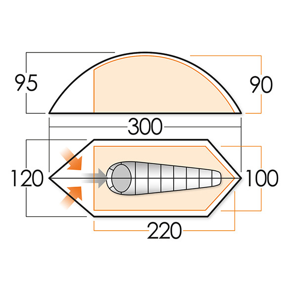 Палатка Vango Blade 100 Cactus  