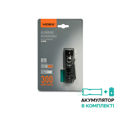 Портативный светодиодный фонарик VIDEX VLF-A351 300Lm 5000K