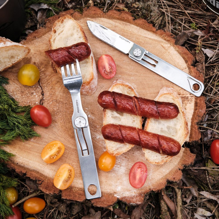 Набор столовых приборов Roxon C1S 3 in1 (ложка, вилка, нож), нержавеющая сталь  