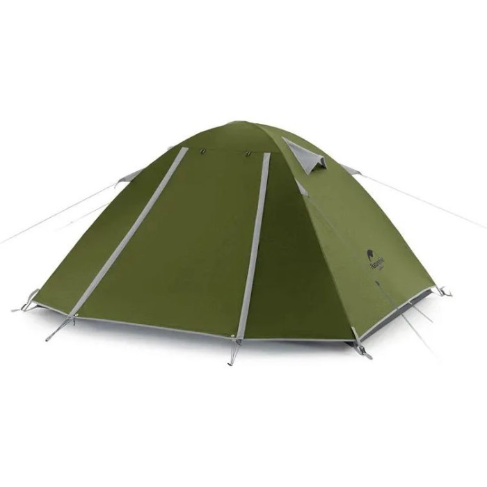 Палатка четырехместная Naturehike P-Series NH18Z044-P, 210T/65D, хаки 