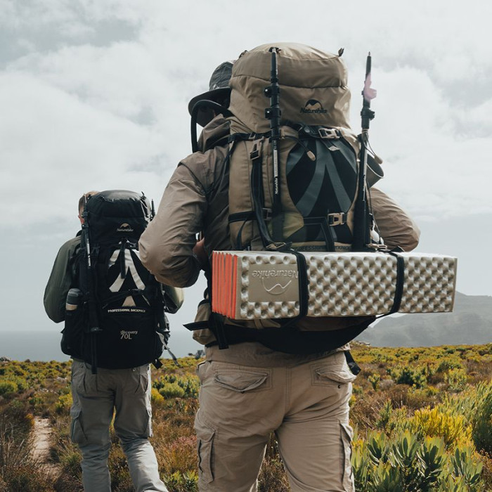 Рюкзак туристический Naturehike NH70B070-B, 70 л+5 л, светло-коричневый  