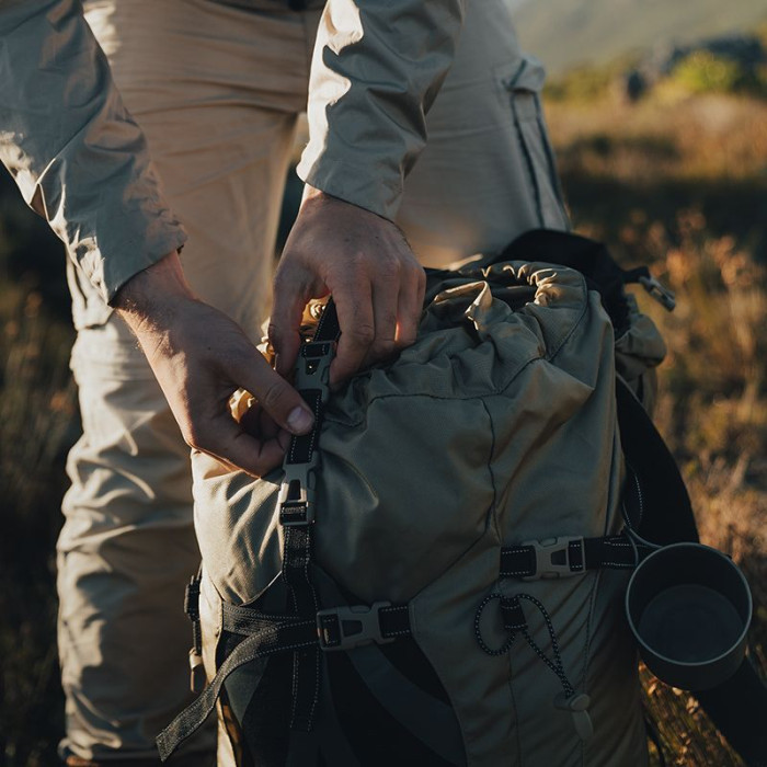 Рюкзак туристический Naturehike NH70B070-B, 70 л+5 л, светло-коричневый  