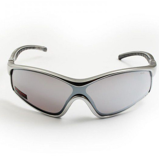 Очки Global Vision Home Run full silver (silver mirror) зеркальные черные в серебристой оправе  
