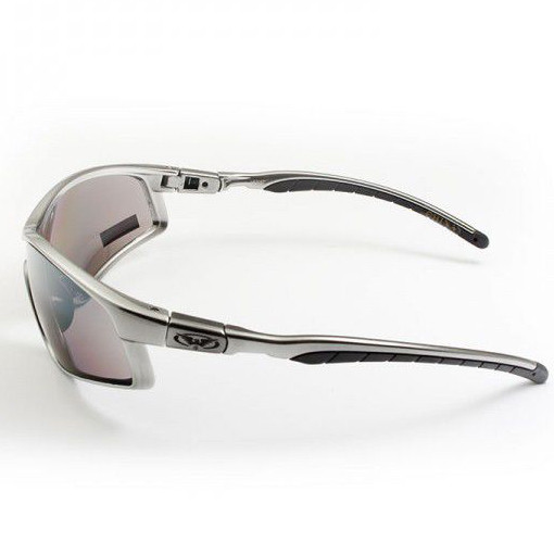 Очки Global Vision Home Run full silver (silver mirror) зеркальные черные в серебристой оправе  