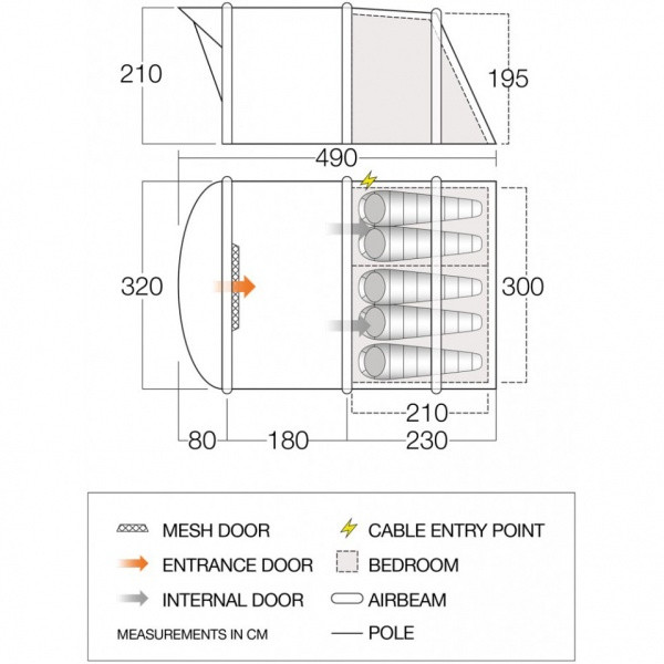 Палатка Vango Amalfi Air 500  