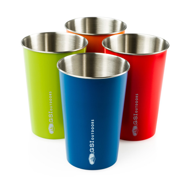 Комплект из 4-х стаканов GSI Outdoors Glacier Stainless Pint Set (multi) 
