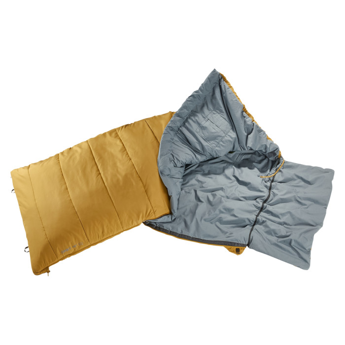 Спальник DEUTER Orbit SQ +6° цвет 6321 caramel-teal левый  