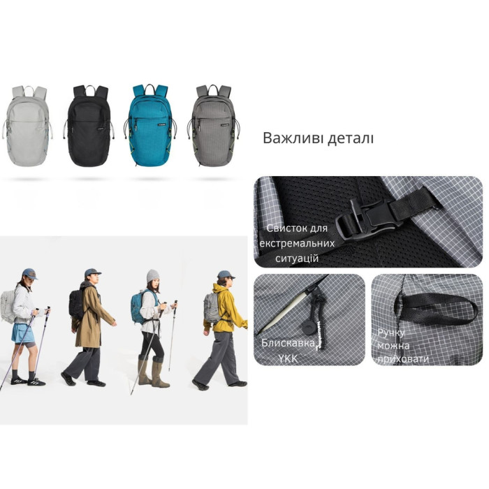 Рюкзак туристический Naturehike CNK2450XB023, 20 л, синий  