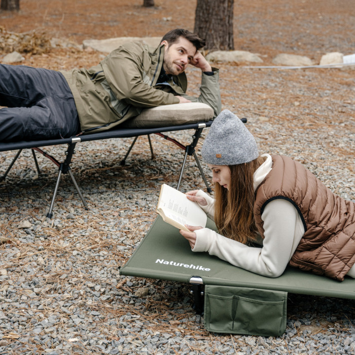 Кровать складная туристическая ультралегкая Naturehike XJC04 NH19JJ006, одноместная, 190 х 70 х 38 см, черный  