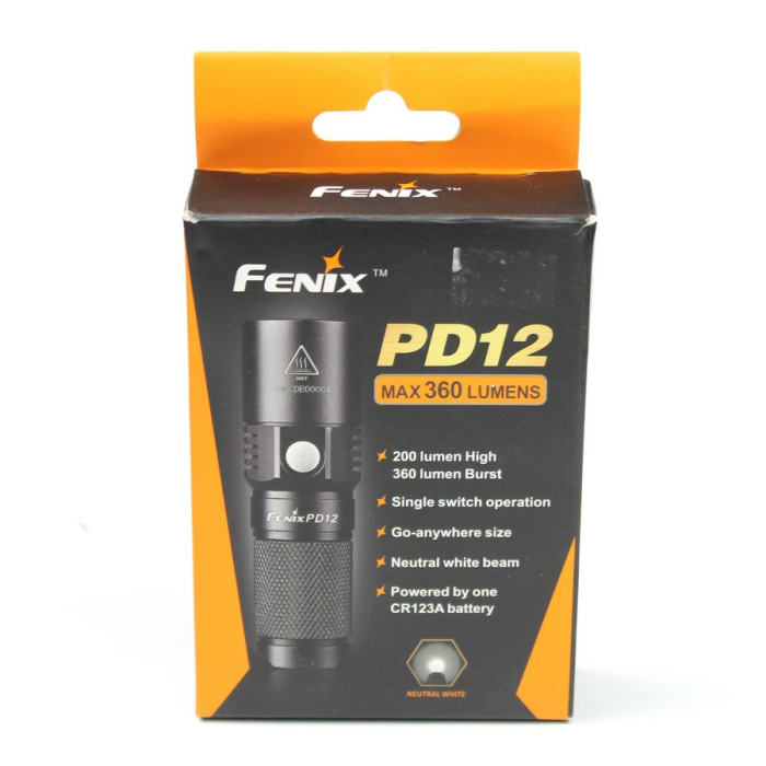 Фонарь Fenix PD12 небольшие царапины, есть темляк, в коробке  