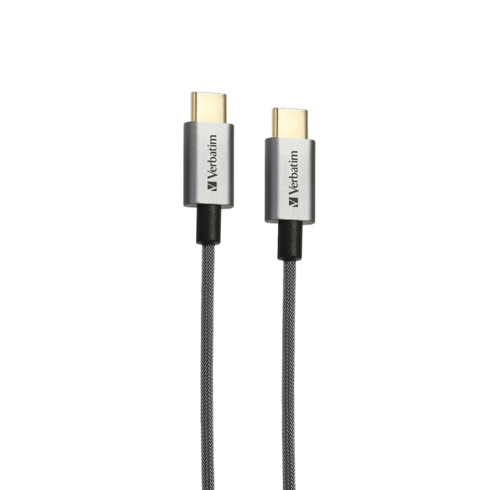 Кабель Verbatim-USB-C–USB-C 200cm Grey  