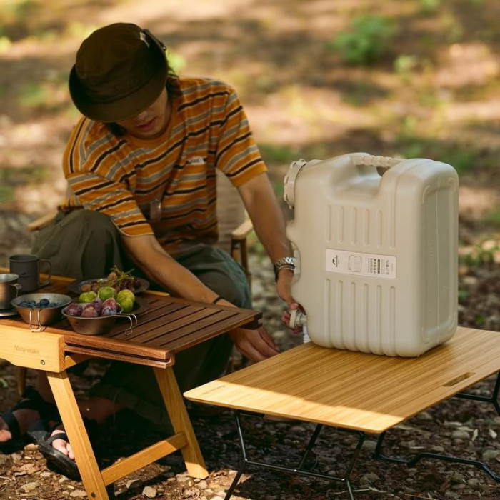 Канистра для воды Naturehike NH16S012-T, 24 литров, серая  