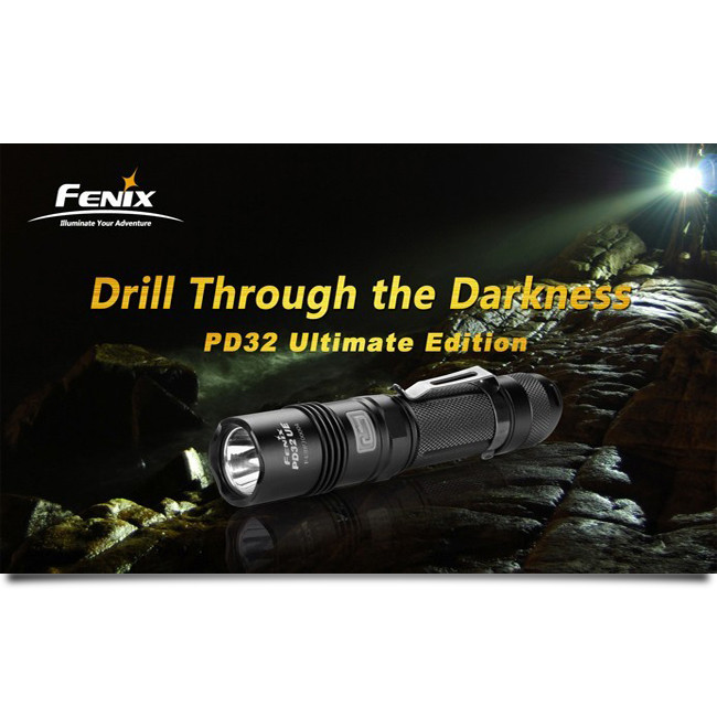 Карманный фонарь Fenix PD32 , серый, XM-L Ultimate Edition, 740 люмен  