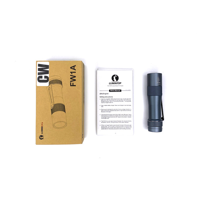 Карманный фонарь Lumintop FW1A 1200LM 370M IPX8 серый  