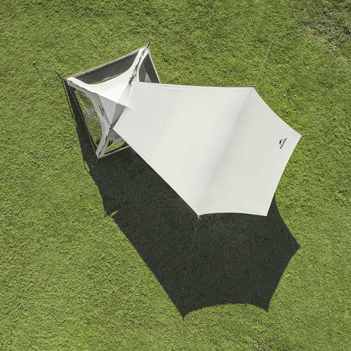 Палатка четырехместная с тентом автоматическая Naturehike Ango CNK2550WS010, коричневая  