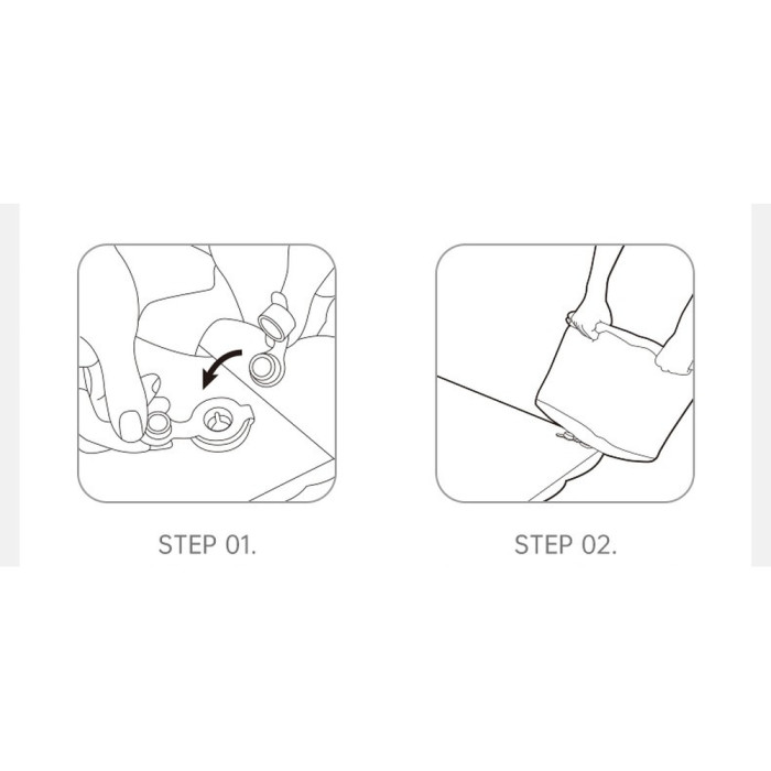 Матрас надувной одинарный Naturehike CNK2550WS019, 65 мм, с мешком для надувания, зеленый  