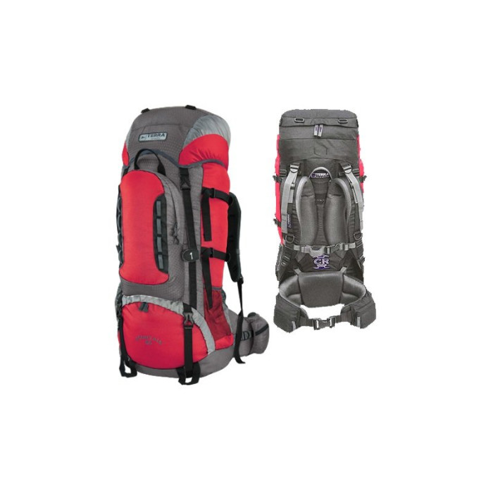 Рюкзак Terra Incognita Mountain 65, красный  