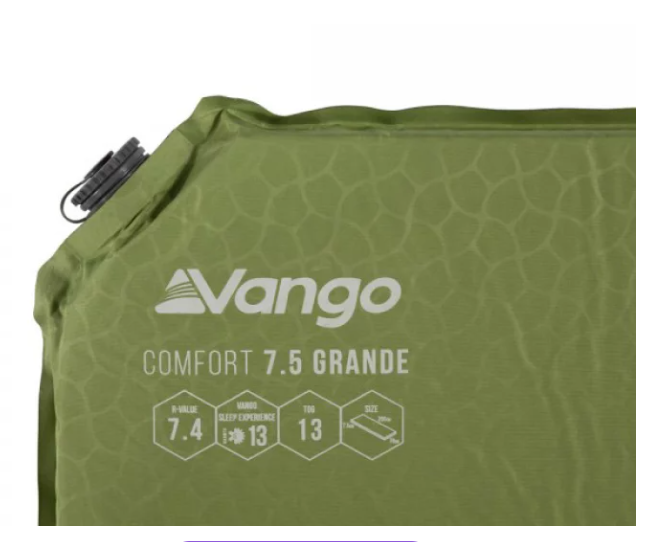 Коврик самонадувающийся Vango Comfort 7.5 Single Herbal (SMQCOMFORH09A12)  