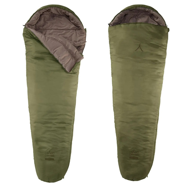 Спальный мешок Grand Canyon Kansas 190 0°C Capulet Olive Left (340019)  