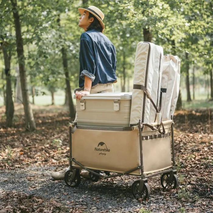 Складная тележка ТС07 Naturehike CNH22JU014, бежевая  