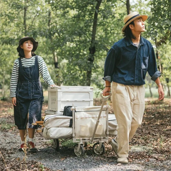 Складная тележка ТС07 Naturehike CNH22JU014, бежевая  